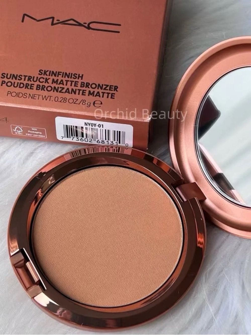 MAC Skinfinish Sunstruck Matte Bronzer LIGHT GOLDEN Full Size 8g NEW AUTHENTIC! - Picture 1 of 8